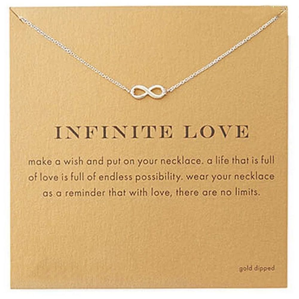 Trendy  Color Infinite Love Necklace For Women Min